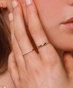 Astrid & Miyu Best Sellers Topaz Eternity Ring In Solid Gold