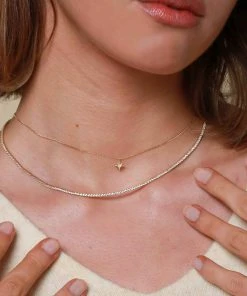 Astrid & Miyu Twilight Pendant Necklace In Solid Gold Necklaces