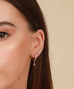 Astrid & Miyu Earrings Twilight Stacking Set In Rose Gold