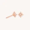 Astrid & Miyu Twilight Star Stud Earrings In Rose Gold 1 Astrid & Miyu Twilight Star Stud Earrings In Rose Gold