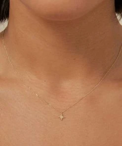 Astrid & Miyu Twilight Pendant Necklace In Solid Gold Necklaces