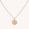 Astrid & Miyu Cancer Zodiac Pendant Necklace In Gold