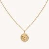 Astrid & Miyu Capricorn Zodiac Pendant Necklace In Gold