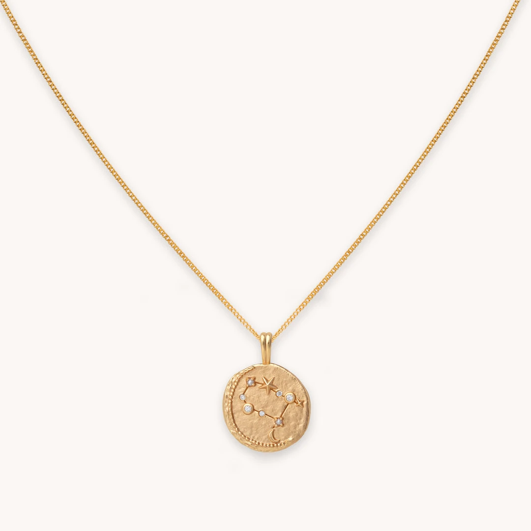 Astrid & Miyu Zodiac Necklaces Gemini Zodiac Pendant Necklace In Gold 3 Astrid & Miyu Zodiac Necklaces Gemini Zodiac Pendant Necklace In Gold
