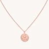 Astrid & Miyu Aquarius Zodiac Pendant Necklace In Rose Gold Pendant Necklaces