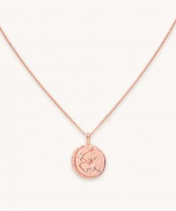 Astrid & Miyu Sales 34 Astrid & Miyu Aquarius Zodiac Pendant Necklace In Rose Gold Pendant Necklaces