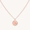 Astrid & Miyu Cancer Zodiac Pendant Necklace In Rose Gold