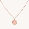 Astrid & Miyu Zodiac Necklaces Libra Zodiac Pendant Necklace In Rose Gold