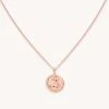 Astrid & Miyu Pisces Zodiac Pendant Necklace In Rose Gold