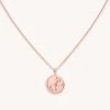 Astrid & Miyu Scorpio Zodiac Pendant Necklace In Rose Gold Zodiac Necklaces