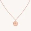 Astrid & Miyu Necklaces Taurus Zodiac Pendant Necklace In Rose Gold