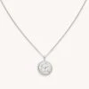 Astrid & Miyu Aquarius Zodiac Pendant Necklace In Silver Zodiac Necklaces
