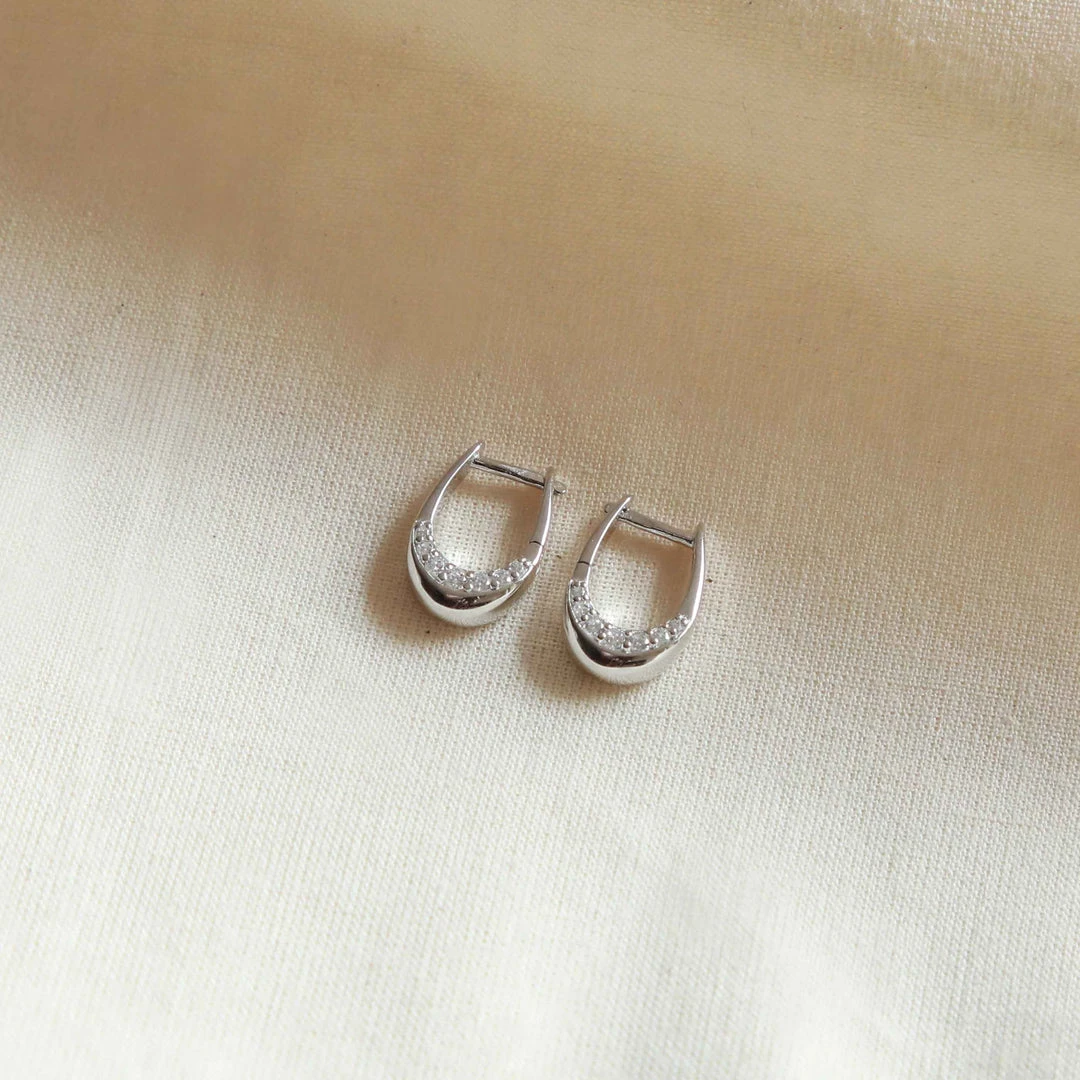 Astrid & Miyu Ara Hoops In Silver 5 Astrid & Miyu Ara Hoops In Silver