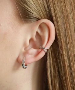 Astrid & Miyu Ara Hoops In Silver