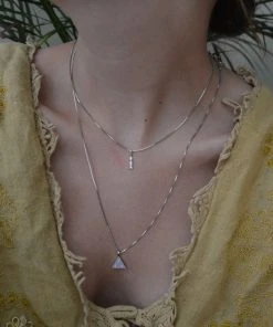 Astrid & Miyu Fine Box Chain 55cm In Silver