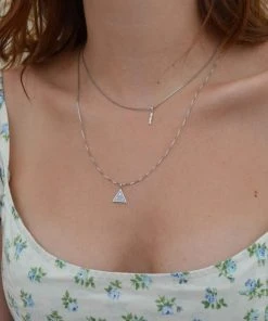 Astrid & Miyu Sale Fine Box Chain 40cm In Silver