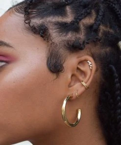 Astridandmiyu Sale Basic Ear Cuff In Gold