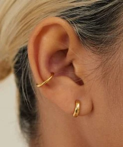 Astridandmiyu Sale Basic Ear Cuff In Gold