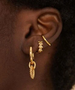 Astridandmiyu Sale Basic Ear Cuff In Gold