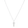 Astridandmiyu Boyfriend Cross Necklace In Silver