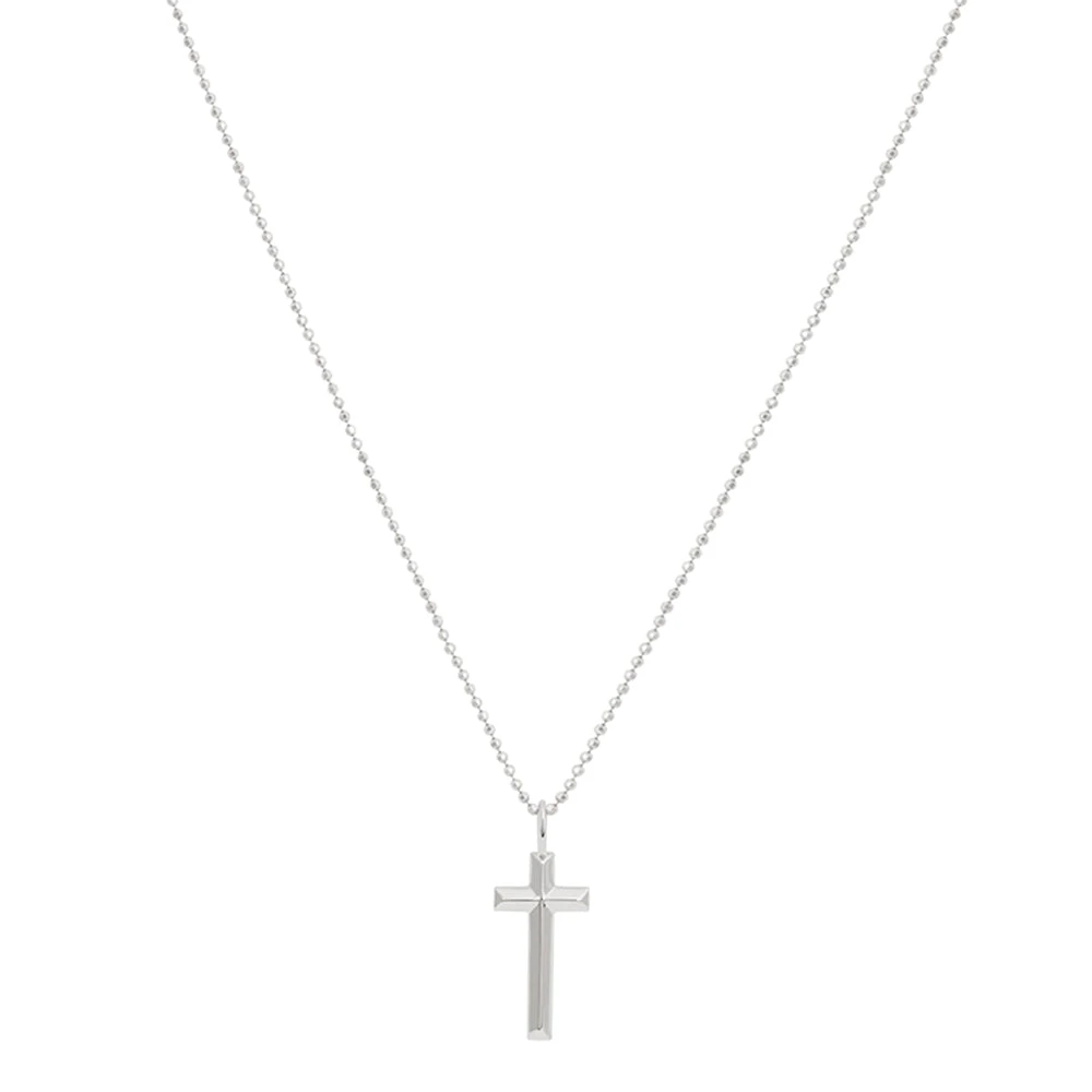 Astridandmiyu Boyfriend Cross Necklace In Silver 3 Astridandmiyu Boyfriend Cross Necklace In Silver