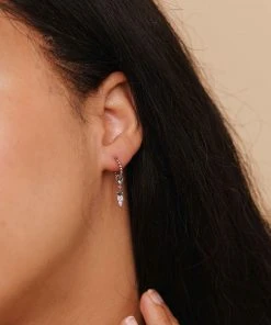 Astridandmiyu Star & Stones Earring Charm In Silver