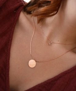 Astrid & Miyu Sale Fine Bar Chain 55cm In Rose Gold