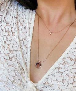 Astrid & Miyu Sale Fine Twist Chain 40cm In Rose Gold 12 Astrid & Miyu Sale Fine Twist Chain 40cm In Rose Gold