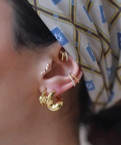 Astridandmiyu Best Sellers Illusion Crystal Ear Cuff In Gold 12 Astridandmiyu Best Sellers Illusion Crystal Ear Cuff In Gold