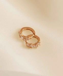 Astrid & Miyu Crystal Cluster Huggies In Gold Best Sellers 10 Astrid & Miyu Crystal Cluster Huggies In Gold Best Sellers