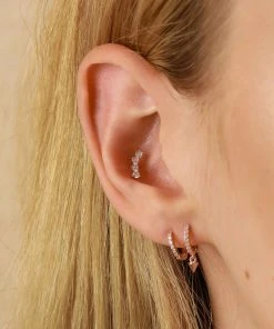 Astridandmiyu Curved Crystal Barbell In Rose Gold 13 Astridandmiyu Curved Crystal Barbell In Rose Gold