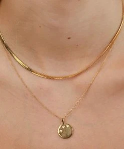 Astridandmiyu Crystal Set Pendant Necklace In Gold Necklaces