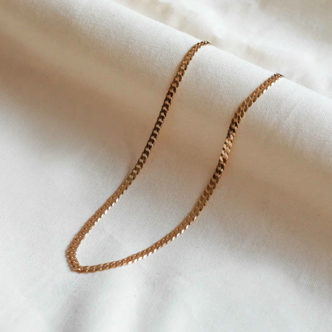 Astrid & Miyu Necklaces Curb Chain Necklace In Gold 5 Astrid & Miyu Necklaces Curb Chain Necklace In Gold