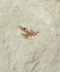 Astridandmiyu Curved Crystal Barbell In Rose Gold 11 Astridandmiyu Curved Crystal Barbell In Rose Gold