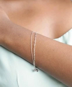 Astridandmiyu Double Chain Bracelet In Silver Bracelets 7 Astridandmiyu Double Chain Bracelet In Silver Bracelets