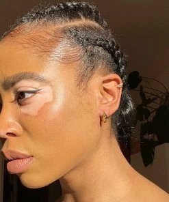 Astrid & Miyu Best Sellers Illusion Crystal Hoop 6.5mm In Gold