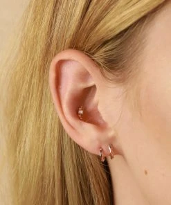 Astridandmiyu Elemental Huggies In Rose Gold Earrings 11 Astridandmiyu Elemental Huggies In Rose Gold Earrings