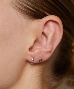 Astridandmiyu Elemental Huggies In Silver Best Sellers 12 Astridandmiyu Elemental Huggies In Silver Best Sellers