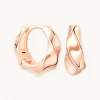 Astrid & Miyu Elemental Hoops In Rose Gold Earrings
