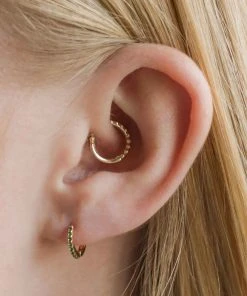 Astridandmiyu Best Sellers May Birthstone Huggies In Gold With Emerald CZ 9 Astridandmiyu Best Sellers May Birthstone Huggies In Gold With Emerald CZ