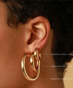 Astridandmiyu Essential Large Hoops In Rose Gold Sale