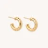 Astrid & Miyu Essential Small Hoops In Gold