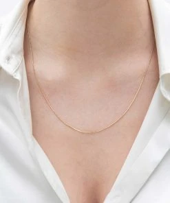 Astrid & Miyu Sale Fine Bar Chain 55cm In Gold 11 Astrid & Miyu Sale Fine Bar Chain 55cm In Gold