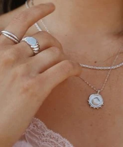 Astrid & Miyu Fine Twist Chain 40cm In Silver