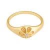Astridandmiyu Sale Flora Signet Ring In Gold