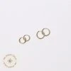 Astrid & Miyu Essential Hoop Stacking Set In Solid Gold Earrings