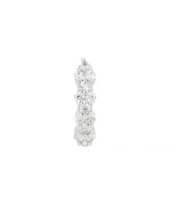 Astridandmiyu Dainty Crystal Clicker In Silver