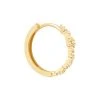 Astrid & Miyu Earrings Crystal Hoop 11.5mm In Gold 2 Astrid & Miyu Earrings Crystal Hoop 11.5mm In Gold