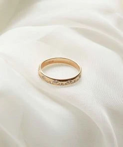 Astrid & Miyu Gleam Ring In Gold Sale