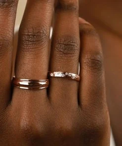 Astrid & Miyu Sale Gleam Ring In Rose Gold